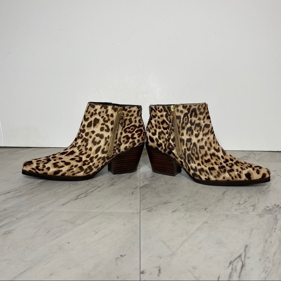 New! Sam Edelman Walden Leopard Print Bootie 6.5M - Picture 10 of 14
